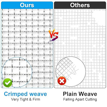 Valchoose Upgraded 2Pack Mesh Screen Crimped 304, 5 Mesh 11 X 14.2 inch - Image 5