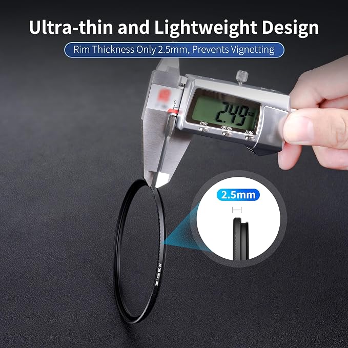 JJC 405mm Ultra Low Reflectivity UV Lens Protection Filter - Image 3