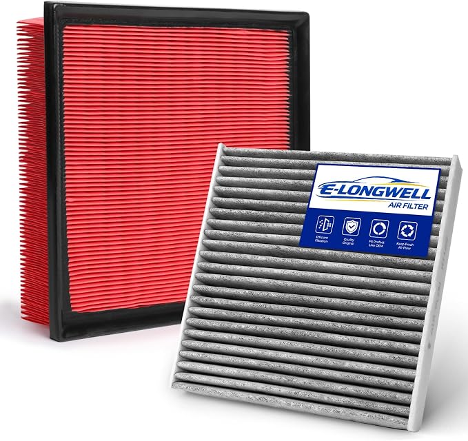 Cabin & Engine Air Filter Kit for 2016-2018 Rav4 2.5L by E-LONGWELL