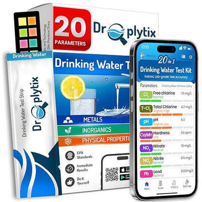 20-in-1 Drinking Water Test Kit by DROPLYTIX