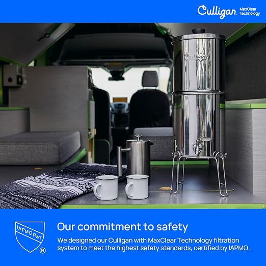 Culligan MaxClear 2.25 Gallon Gravity Water Filter System, Polished - Image 9