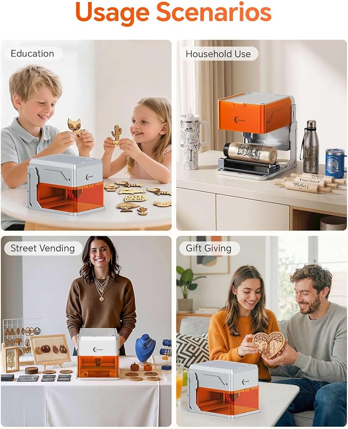 5W Desktop Laser Engraver with Camera, WiFi & AI, A1 Pro AA Beginner Smart - Image 8