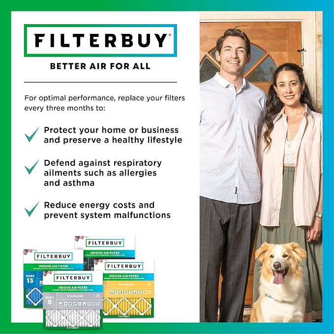 Filterbuy 19.88x21.5x1 Air Filter MERV 11 Superior Pet & Allergy Defense - Image 7