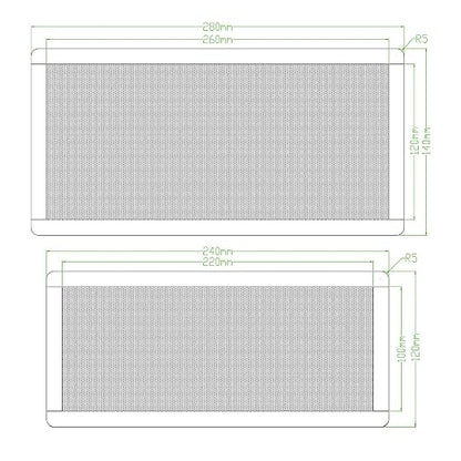 140mm Fan Filter, HFEIX Computer Case Dustproof Magnetic Frame Mesh Black 2Pack - Image 4