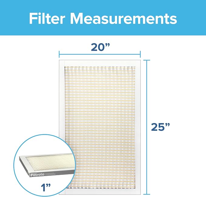 Filtrete 20x25x1 AC Furnace Air Filter, MERV 5, MPR 300, Capture Unwanted - Image 2