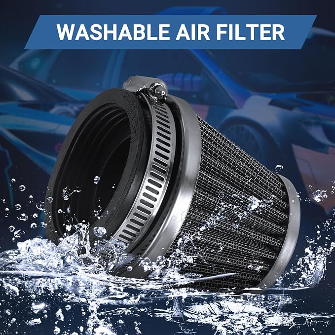 50mm Cold Air Intake Filter for Motorcycle Turbo Vent Breather Air Intake - Image 4