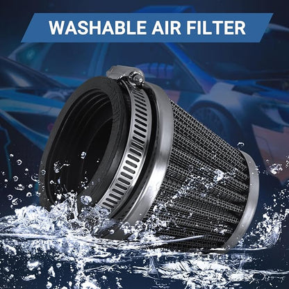 50mm Cold Air Intake Filter for Motorcycle Turbo Vent Breather Air Intake - Image 4