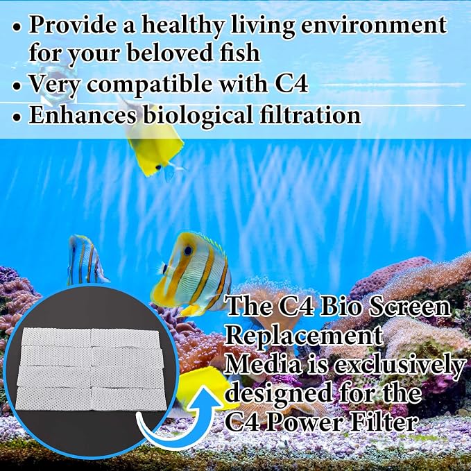 Maxcheck 10 Pcs Biological Filter Screens Bio-Screen Pad Filter Pad - Image 3