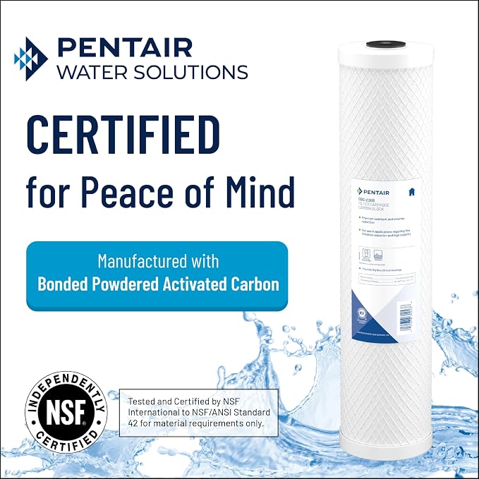 Pentair Pentek CBC-10 Carbon Water Filter, Under Sink Carbon Block Replacement - Image 2