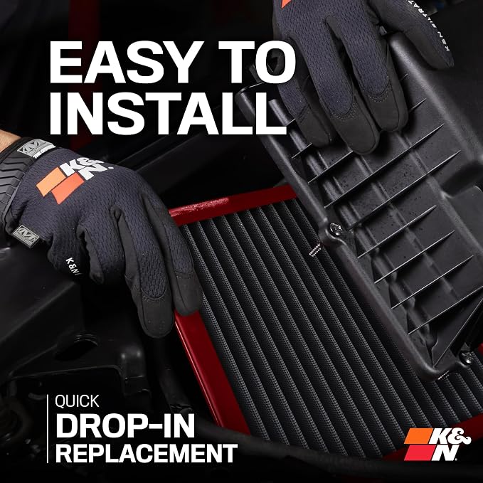 K&N Dryflow Lifetime Engine Air Filter: High Performance, Dry Synthetic - Image 8