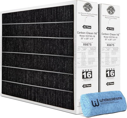 Lennox X6675 20x25x5 Air Filter, Lennox Healthy Climate Carbon Clean Merv 16 by Unknown