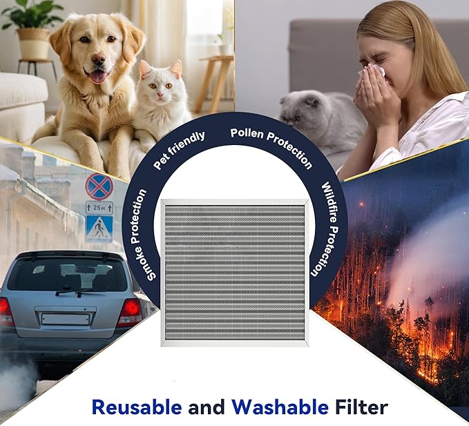 14x20x1 Reusable Air Filter, Electrostatic, Washable Lasts a Lifetime, Breathe - Image 7