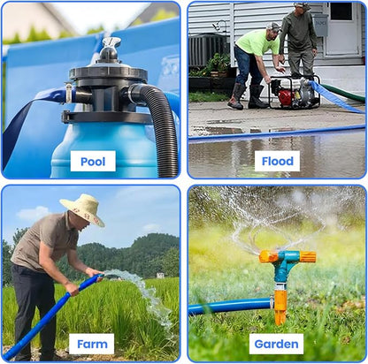Poolvio Backwash Hose 1-1/2" x 50 ft, Leak-Free - Image 8