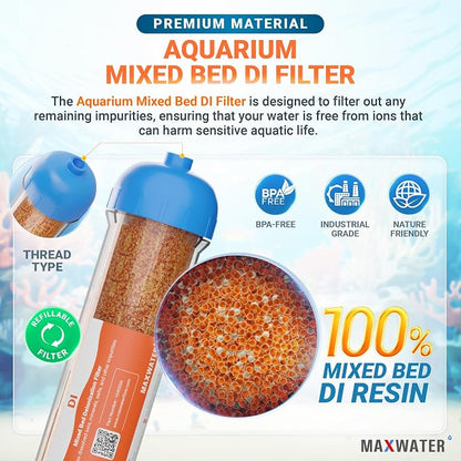 10" Refillable Mixed Bed Ion Exchange Aquarium Filter - Image 4