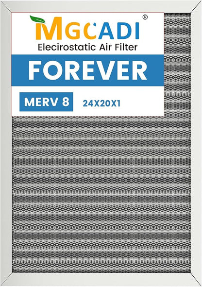 20x24x1 HVAC Furnace Air Filter, Lasts a Lifetime, the Last HVAC Filter You by MGCADI
