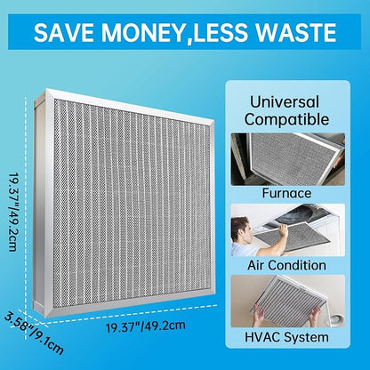 UBeesize 20x20x4 Reusable Electrostatic Air Filter HVAC AC Furnace Filter - Image 4