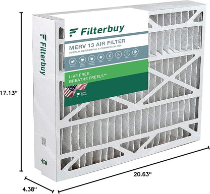 Filterbuy 17.5x21x5 Air Filter MERV 13 Optimal Smoke & Allergy Defense - Image 10