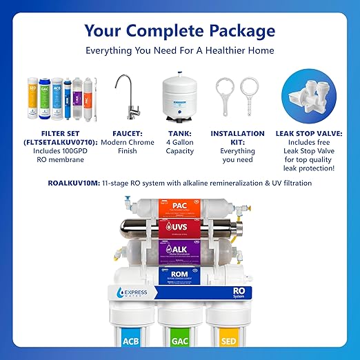 EXPRESS WATER UV Reverse Osmosis Water Filtration System – 11 Stage UV Water - Image 6