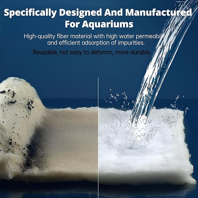 UBeesize Aquarium Filter Media Floss, 12 ft Cut to Fit Pond Filters - Image 3