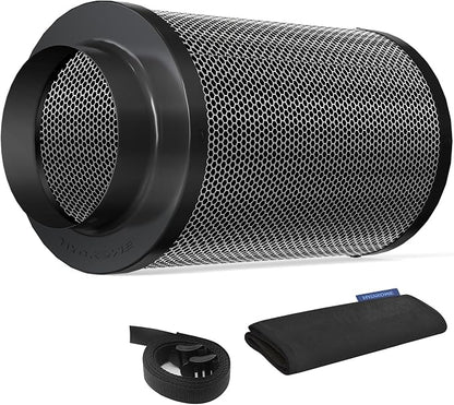 Air Carbon Filter 4 Inch, Smellines Control Removes 3X More Odors Contaminants. by HYDROWE