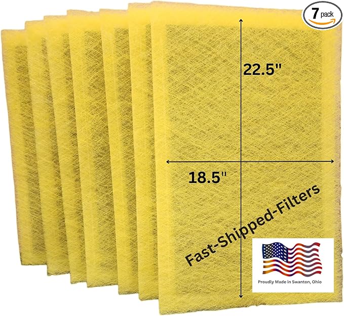 Fast-Shipped-Filters 7 Pack 20x25 Replacement Filter Pads Designed to Fit by Unknown