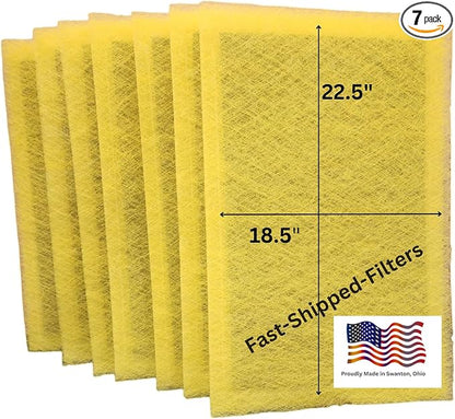 Fast-Shipped-Filters 7 Pack 20x25 Replacement Filter Pads Designed to Fit by Unknown