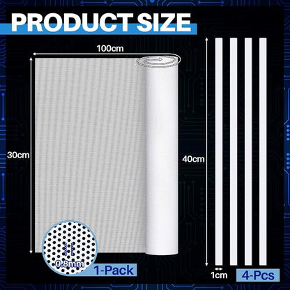 Woanger 1 Pcs 1000 x 300 mm DIY PC Case Dust Filter PC Fan Mesh Filter Air Vent - Image 2