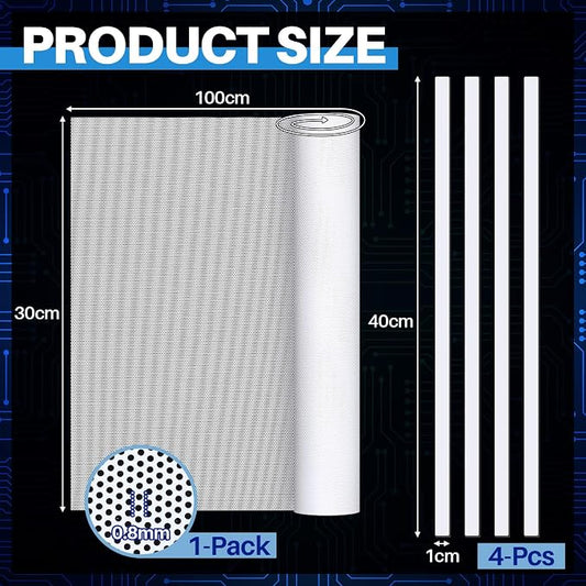 Woanger 1 Pcs 1000 x 300 mm DIY PC Case Dust Filter PC Fan Mesh Filter Air Vent - Image 2