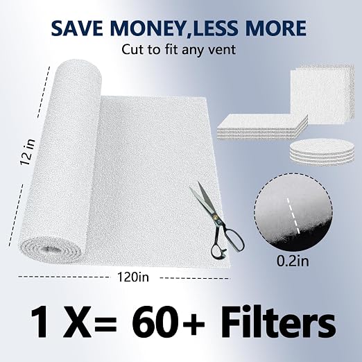 MERV 8 Air Vent Filters, Electrostatic Triple Vent Filter - Image 2