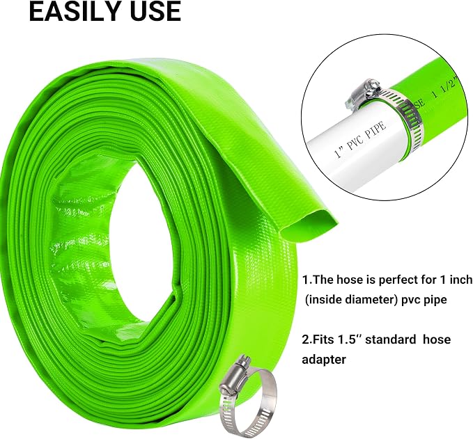 1-1/2" x 50 FT Pool Backwash Hose, - Image 5