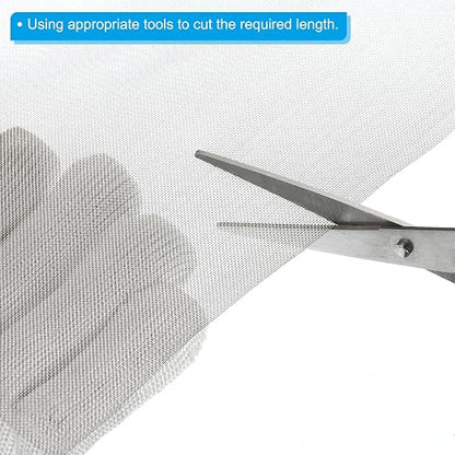 PATIKIL 40" L x 10" W Woven Wire Mesh, 40 Mesh 304 Stainless Steel Air Vent - Image 4