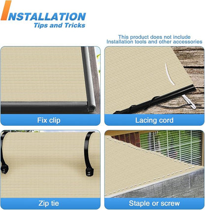 TANG Sun Shade Fabric Roll 8'x2' Shade Cloth - Image 5