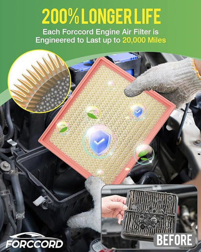 2-Pack CA7440 Engine Air Filter Fits - Image 4