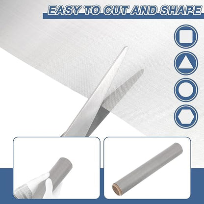 uxcell 120 Mesh 79" x 12" Woven Wire Mesh, 304 Stainless Steel Air Vent Filter - Image 4