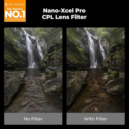 K&F CONCEPT 77mm Circular Polarizers Filter Super Slim - Image 2