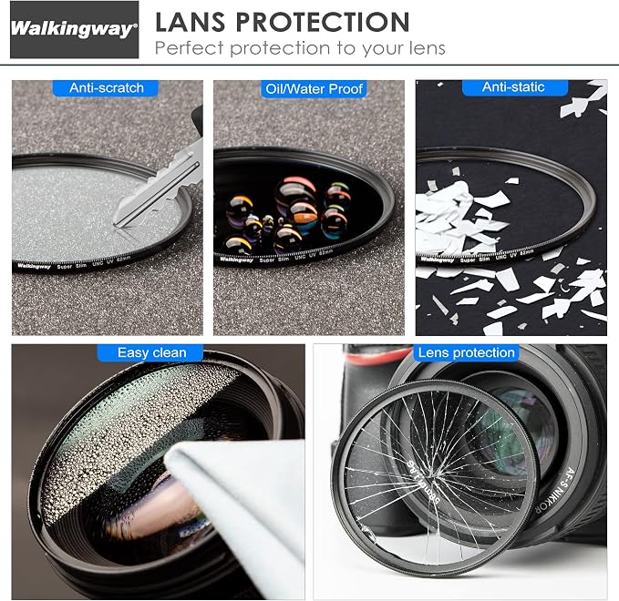 Walking Way 49mm MC UV Filter 32 Layer Multi Coating Ultraviolet UNC UV Filter - Image 4
