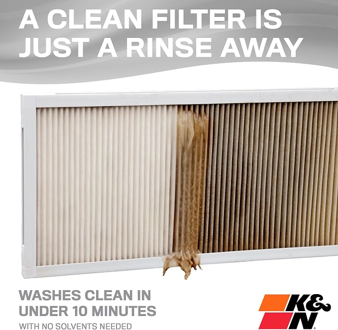K&N 14X24X1 HVAC Furnace Air Filter, Lasts a Lifetime, Merv 8, the Last HVAC - Image 3