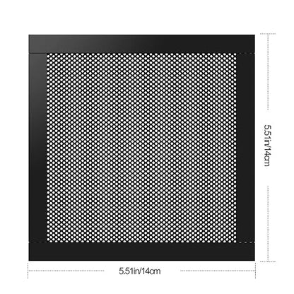 MoKo 140mm Dust Filter for Computer Cooler Fan, Magnetic Frame PC Fan Dust Mesh - Image 5