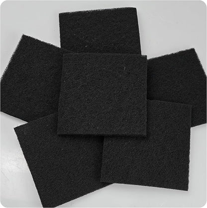 6PCS 5” Square Compost Bin Charcoal Filters, 0.4” Thick Activated Carbon Filters - Image 5