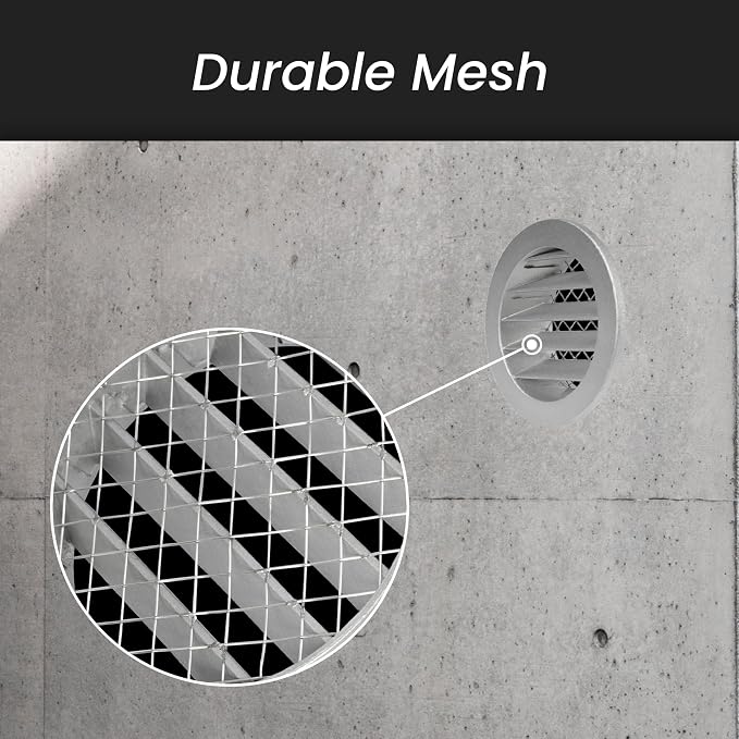 Repa Market 8" Gray Vent Cover - Image 3