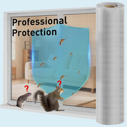 304 Stainless Steel Mesh Window Screen Roll, 35IN x 98.43FT Silver Metal Window - Image 5