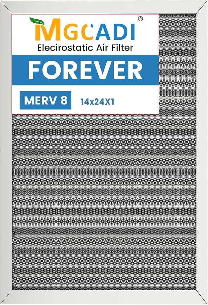 14x24x1 HVAC Furnace Air Filter, Lasts a Lifetime, the Last HVAC Filter You by MGCADI