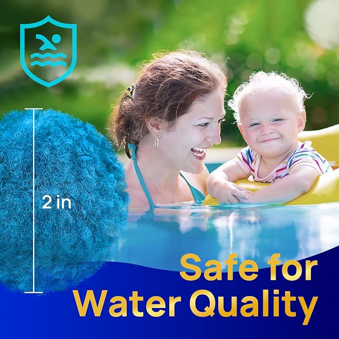 AQUASTRONG Pool Filter Balls for Sand Filter Pump, 4.6 lbs Reusable Sand Filter - Image 4