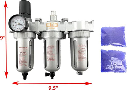 1/2" NPT MID FLOW Filter Regulator Coalescing Desiccant Dryer System - Image 2
