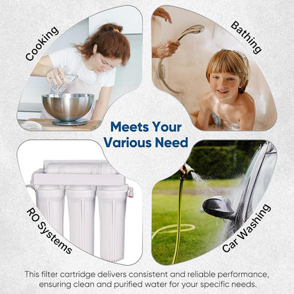 1 Micron 2.5" x 10" Whole House CTO Carbon Water Filter Cartridge Replacement - Image 7