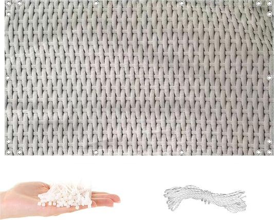 Privacy Fence 3.1' x 49.2' UV Protection Weather-Resistant Balcony Privacy by AYLFBFU