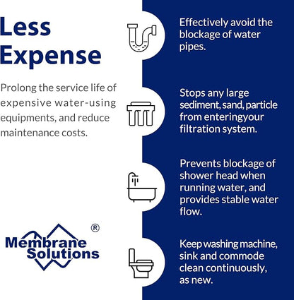 Membrane Solutions 5 Micron 10" x 2.5" Sediment Water Filter Replacement - Image 5