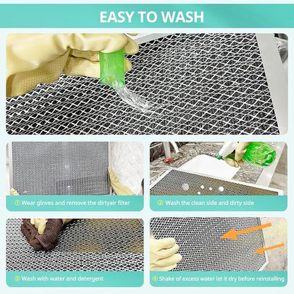 12x12x1 Electrostatic Air Filter, Washable & Reusable Aluminum AC/HVAC Furnace - Image 6
