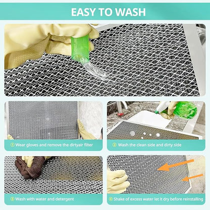 14x24x1 Electrostatic Air Filter, Washable & Reusable Aluminum AC/HVAC Furnace - Image 6