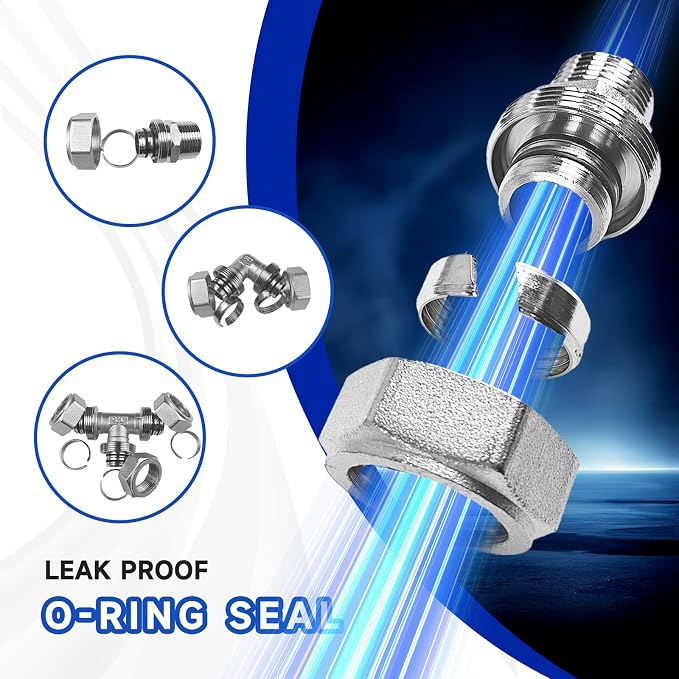 Compressed Air Line Kit, 3/4" x 50' 120’&200'&300' HDPE-Aluminum-HDPE Piping - Image 6